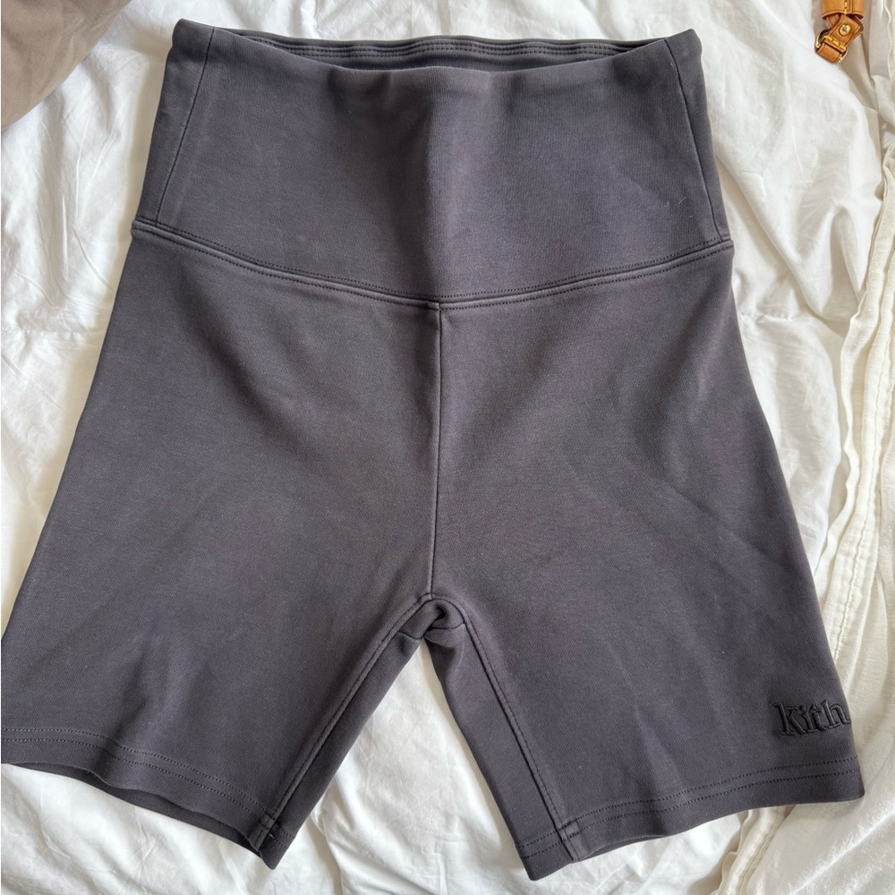 Kith High-Waisted Gray Biker Shorts